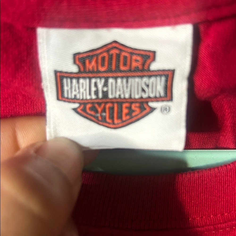 Harley Davidson t shirt mens Large Red Tampa Florida - Picture 2 of 4
